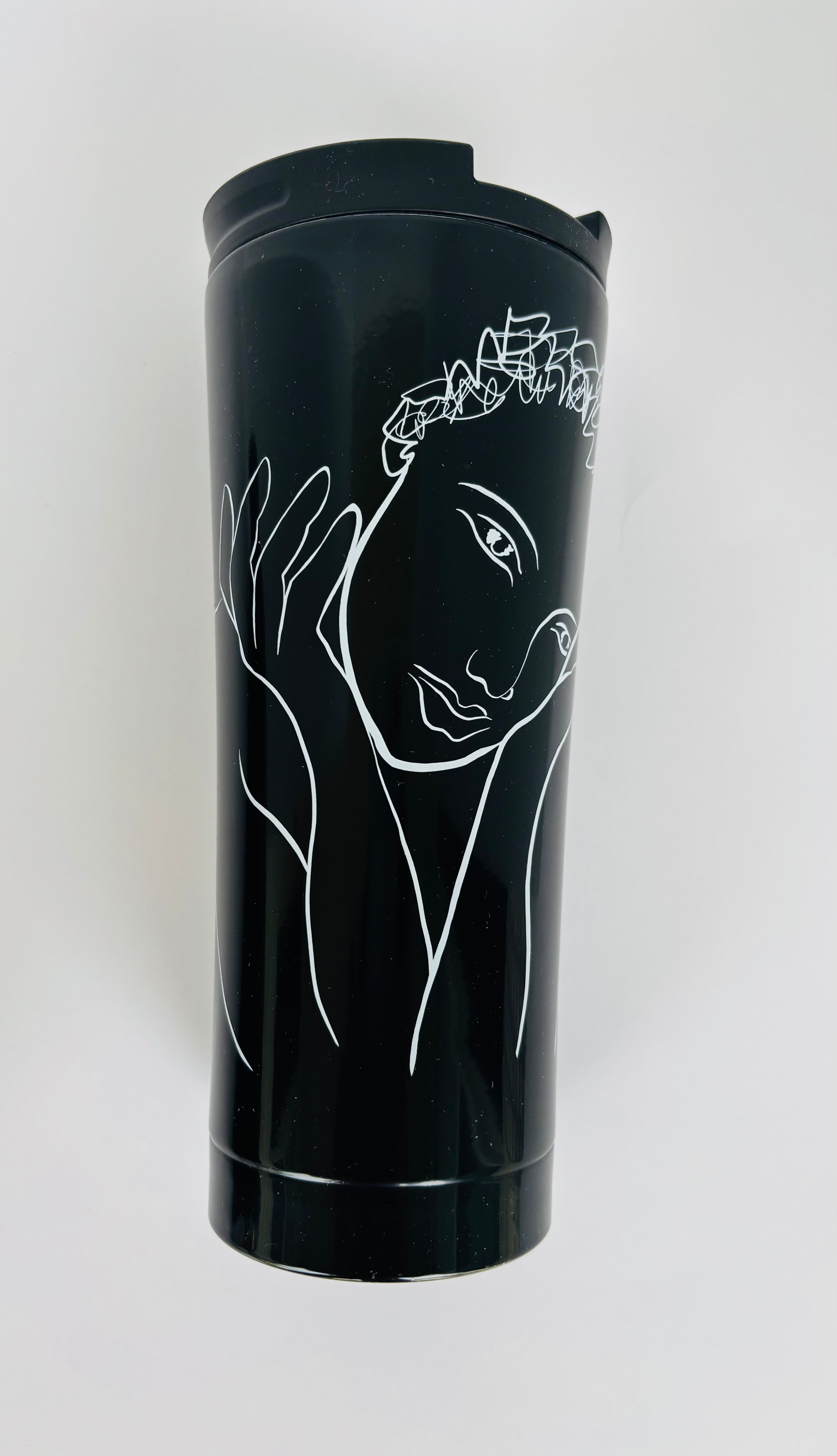Carrol Boyes Travel Mug Black "Full of Grace"