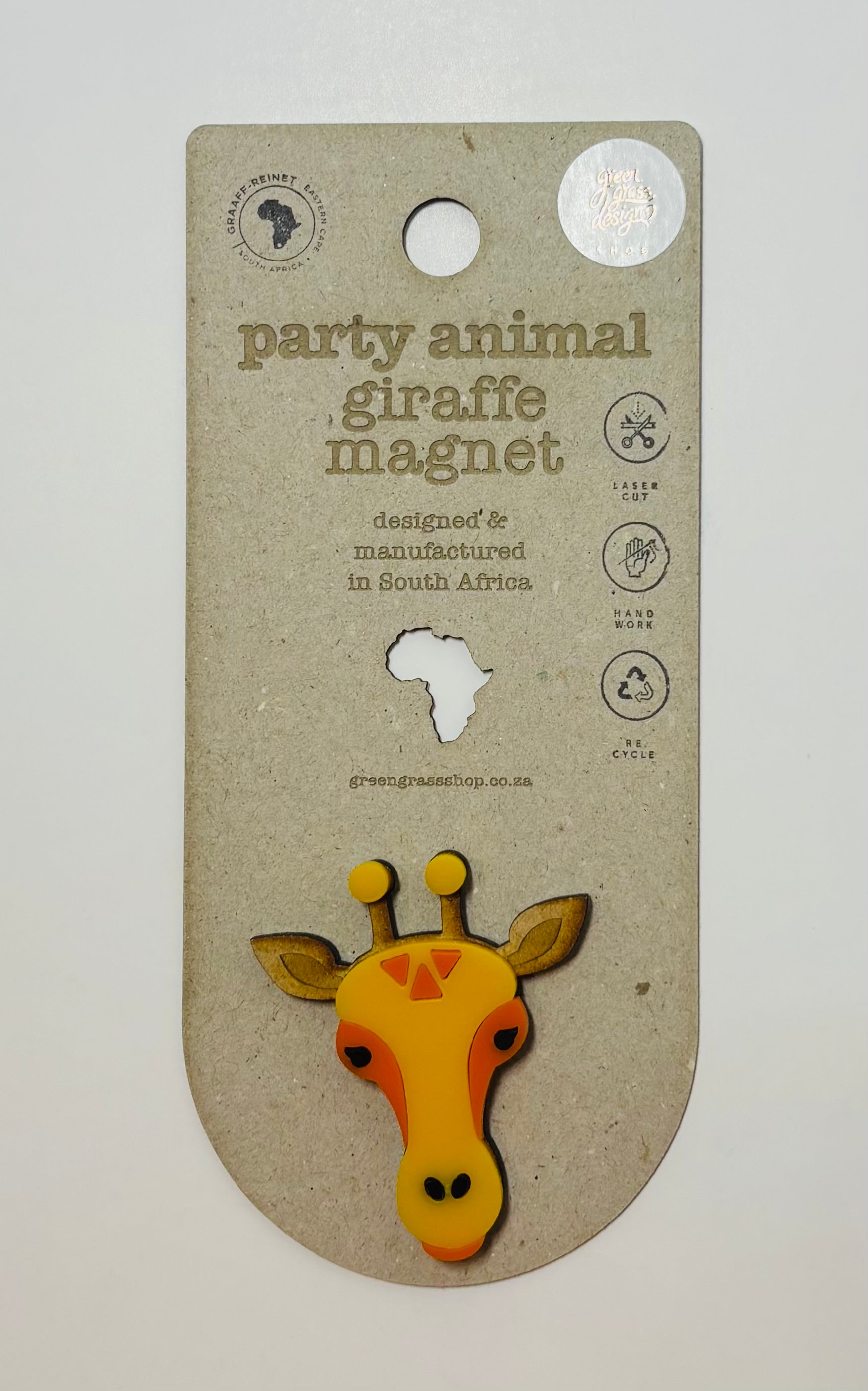 Party Animal Giraffe Magnet