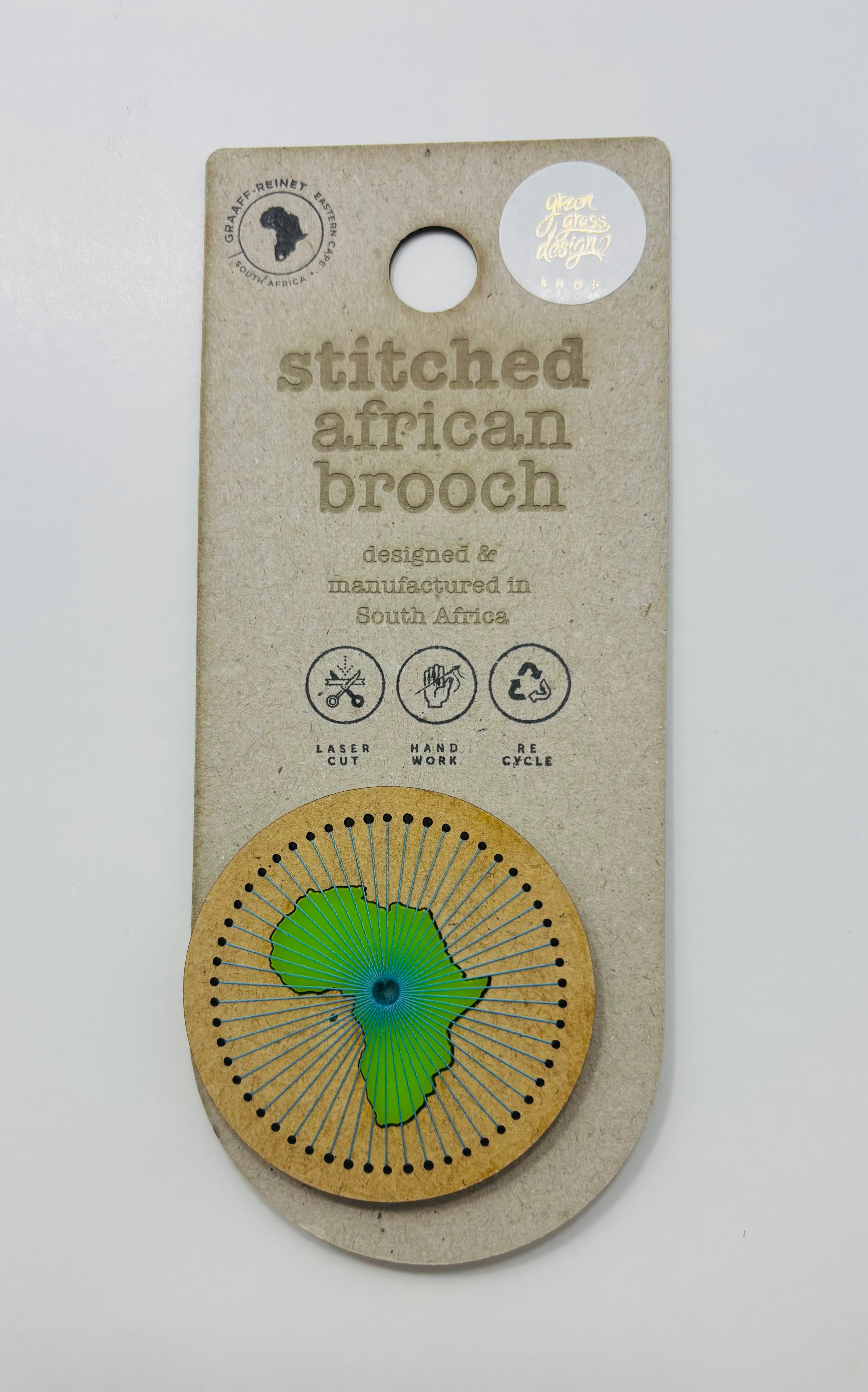 Stitched African Brooch